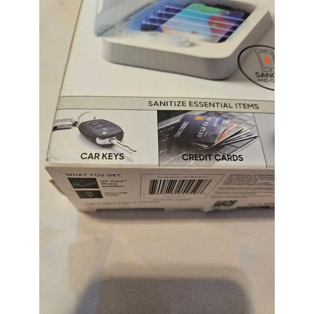 Sharper Image Phone Sanitizer UV Clean - NEW